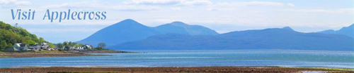 View of the Applecross coast from the cottage