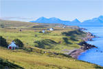 Scattered crofting townships along the coast